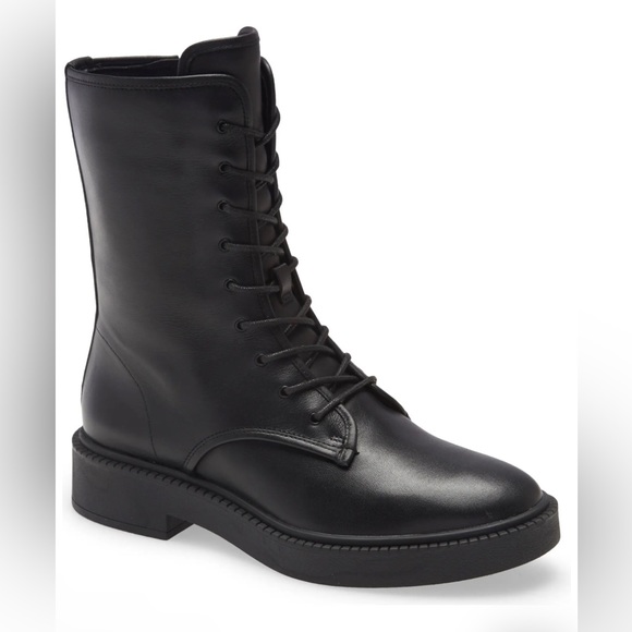 Vince Kady Lace-Up Leather Booties - 6M - Picture 1 of 12